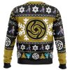 Chibi Nanami Kento JK Ugly Christmas Sweater BACK mockup - Jujutsu Kaisen EU Store