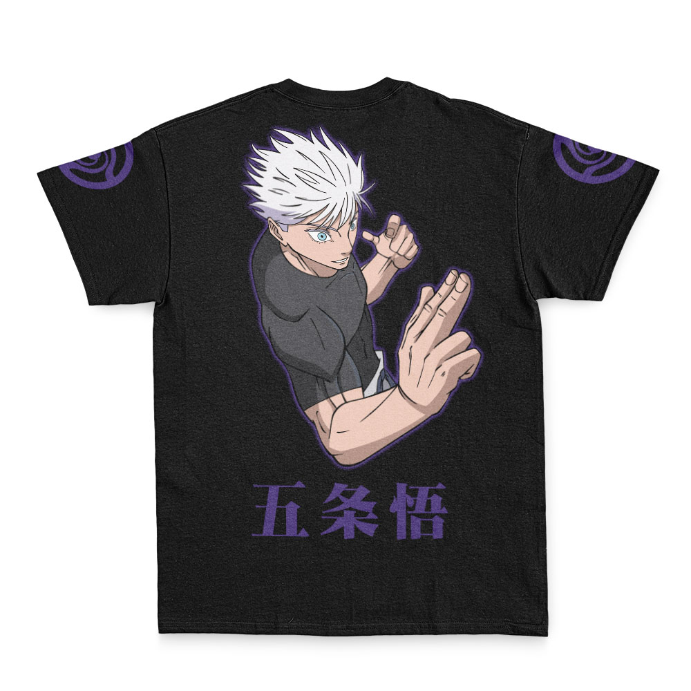 Gojo-Satoru-The-Strongest-Jujutsu-Kaisen_Streetwear-T-Shirt-BACK Gojo Satoru The Strongest Jujutsu Kaisen Streetwear T Shirt BACK - Jujutsu Kaisen EU Store