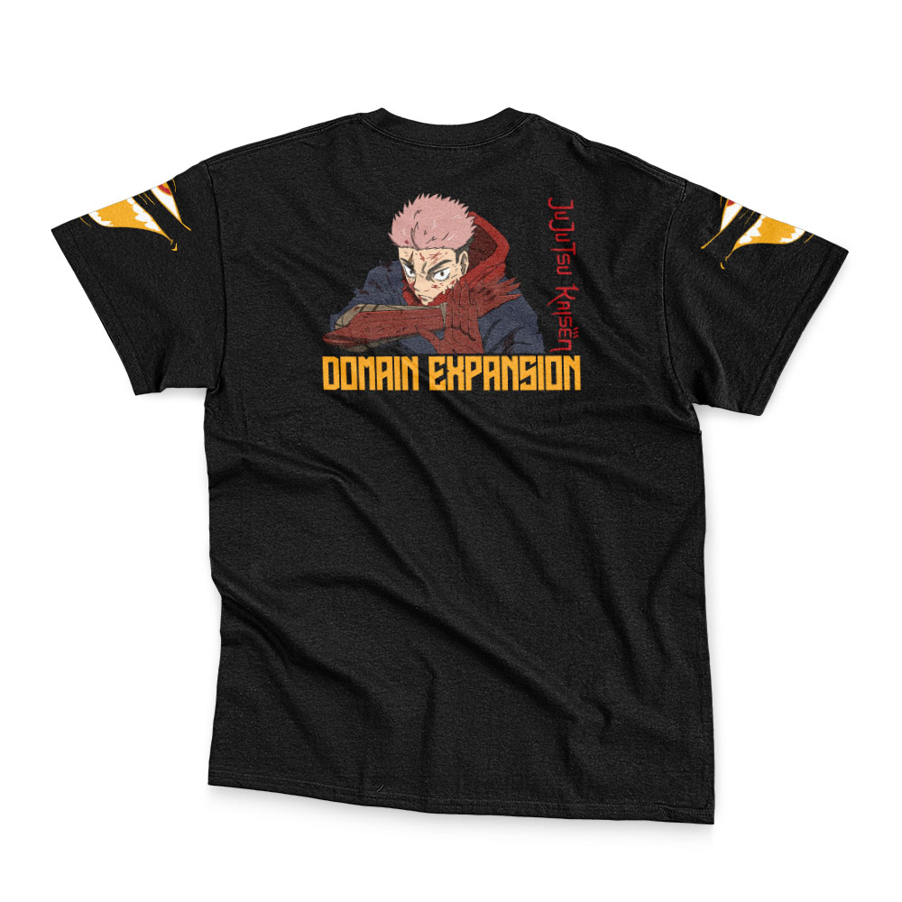 Yuji-Itadori-Domain-JJK_Streetwear-T-Shirt-BACK-WRINKLY Yuji Itadori Domain JJK Streetwear T Shirt BACK WRINKLY - Jujutsu Kaisen EU Store