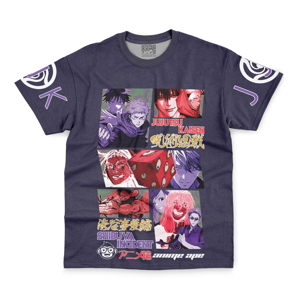 shibuya-Streetwear-T-Shirt-Front-wrinkly shibuya Streetwear T Shirt Front wrinkly - Jujutsu Kaisen EU Store