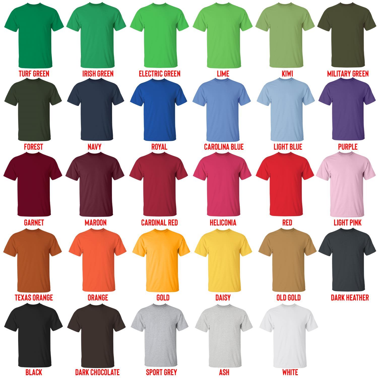 t shirt color chart 5 - Jujutsu Kaisen EU Store