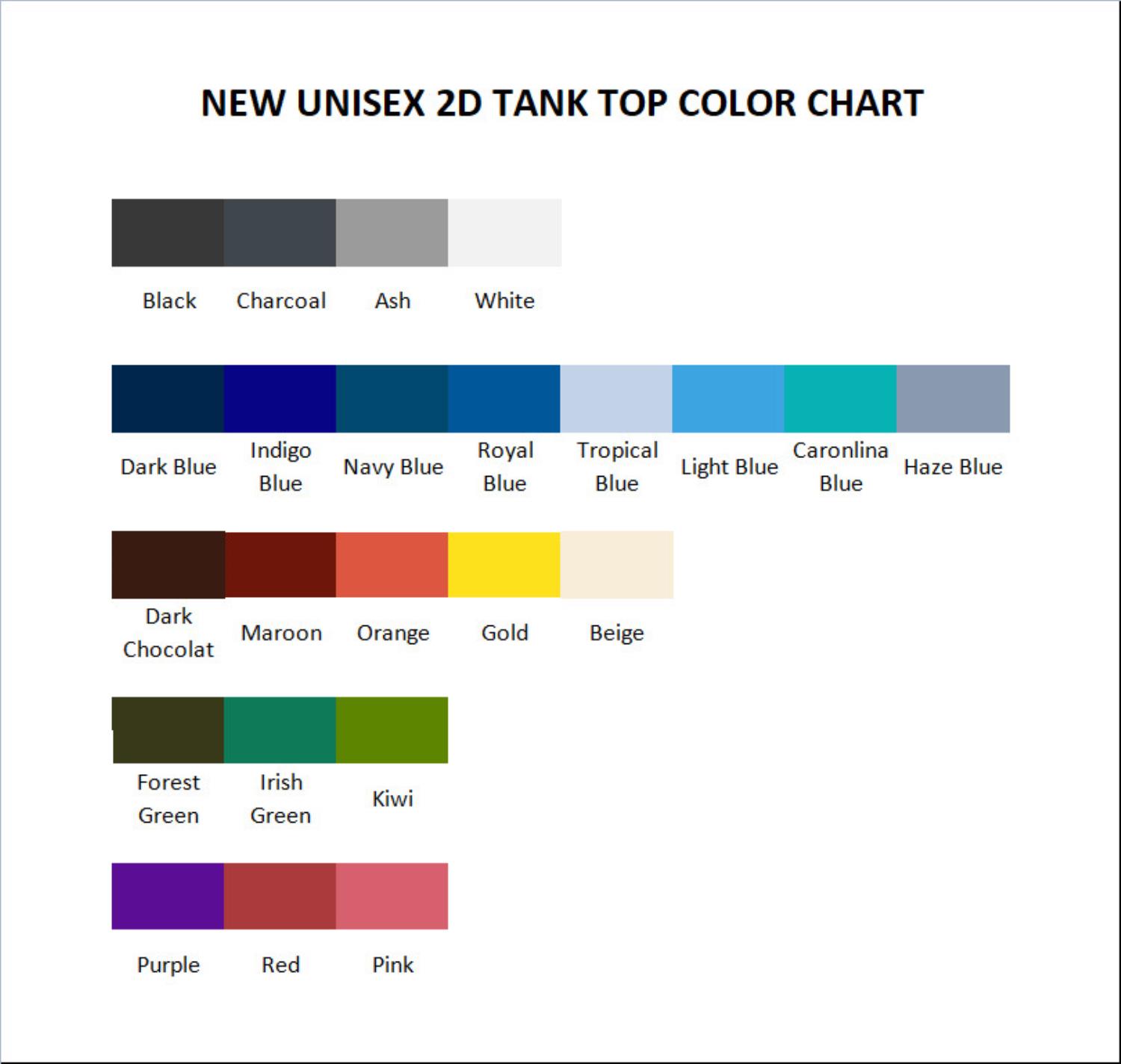 tank top color chart 27 - Jujutsu Kaisen EU Store