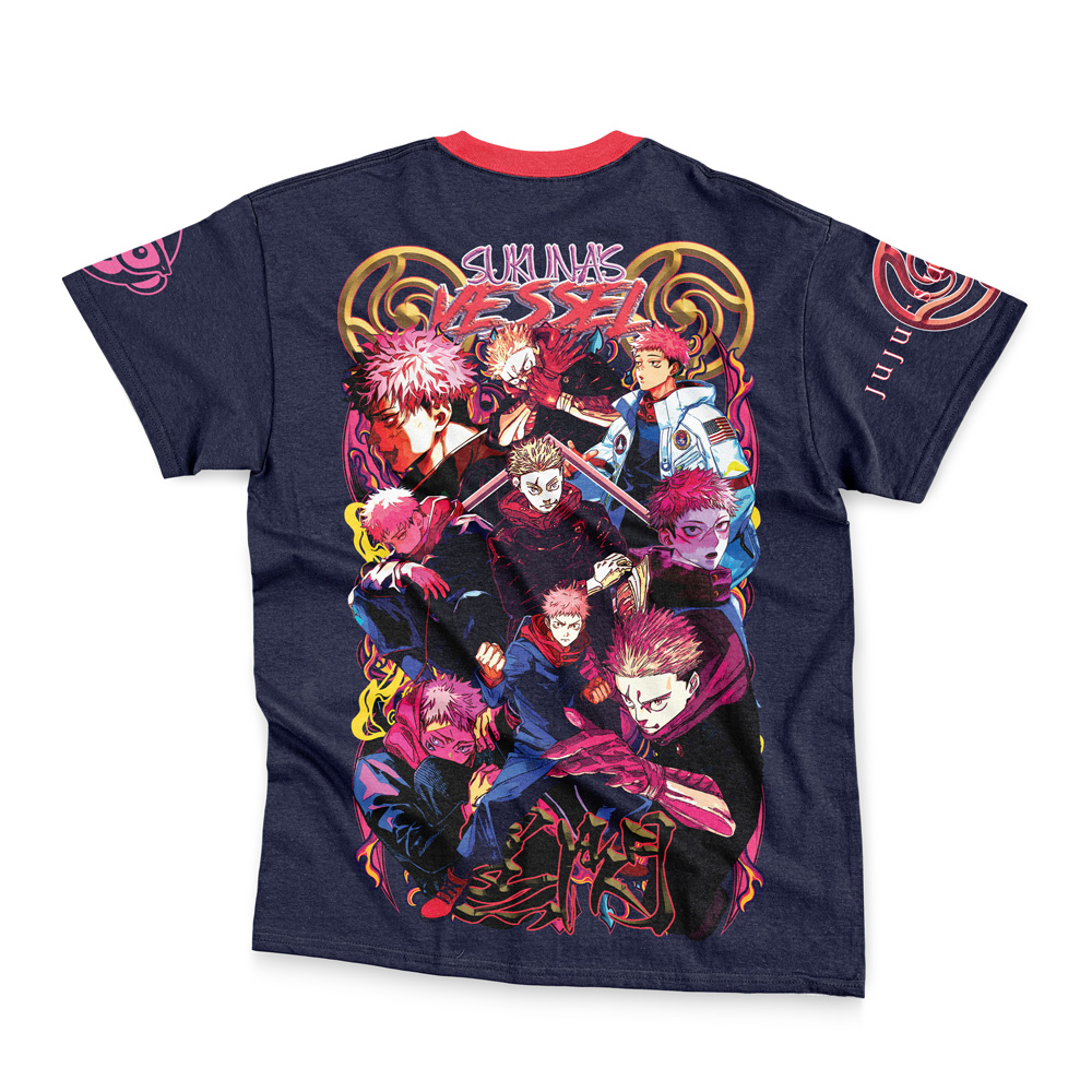 yuuji-Streetwear-T-Shirt-Back-wrinkly yuuji Streetwear T Shirt Back wrinkly - Jujutsu Kaisen EU Store