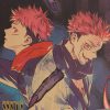 TIE LER 1PC Jujutsu Kaisen Kraft Paper Series Anime Poster Bar Cafe Decorative Painting Interior Decoration 2 - Jujutsu Kaisen EU Store